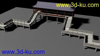 3D打印模型亭桥的图片