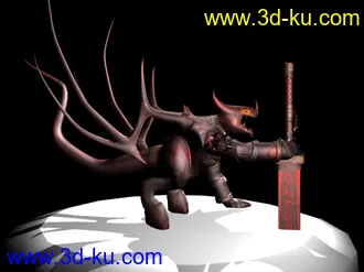 3D打印模型英雄无敌5恶魔族，深渊领主的图片