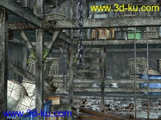 3D打印模型电锯女和电锯房的图片