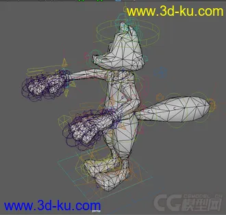 3D打印模型maya8.5卡通绑定.反应好继续发,N多这玩儿.的图片