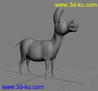3D打印模型史莱克里的毛驴一只的图片