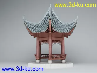 3D打印模型古用八角庭子的图片