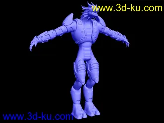 3D打印模型我的第一个原创多多支持啊！全展好UV待画贴图！的图片