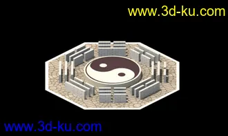 3D打印模型太极八卦阵的图片