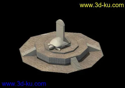 龟形墓碑模型的图片1