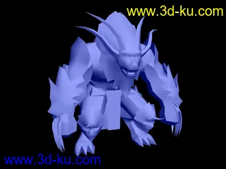 3D打印模型我的第三个原创多多支持啊！全展好UV待画贴图！的图片