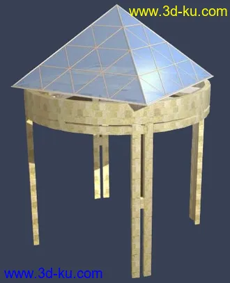 室外建筑模型---亭子的图片