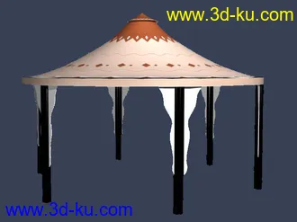室外建筑模型---亭子的图片