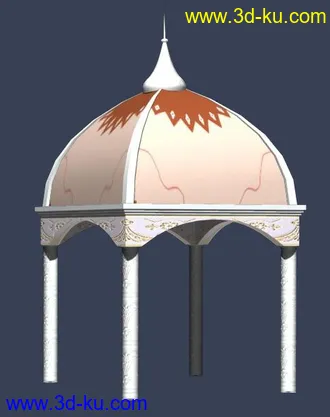 室外建筑模型---亭子的图片