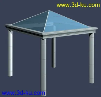 室外建筑模型---亭子的图片