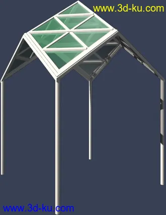 室外建筑模型---亭子的图片