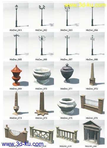 D3D-Histori古建筑配景模型的图片3