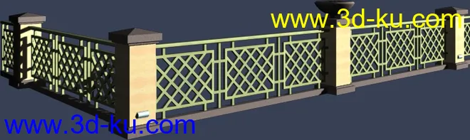 室外建筑模型---围墙的图片7