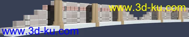 室外建筑模型---围墙的图片16