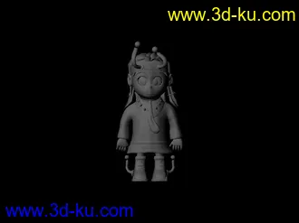 3D打印模型卡通小女孩的图片