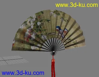 3D打印模型折纸扇的图片