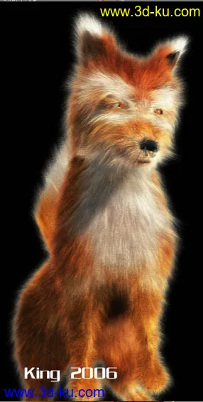 3D打印模型翻家底儿了！长毛的狐狸一只的图片