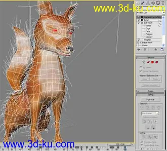 3D打印模型翻家底儿了！长毛的狐狸一只的图片