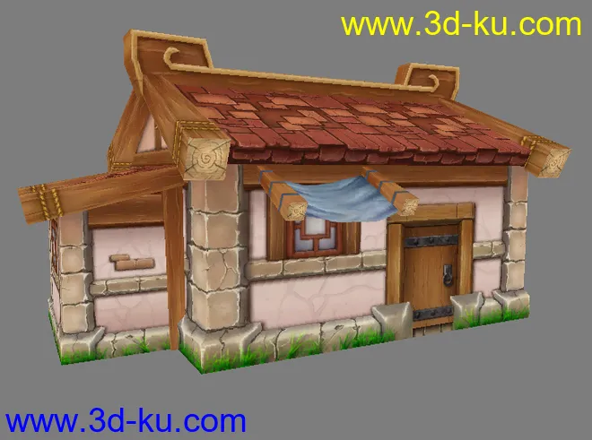 模仿的房子，来跟大家分享 MAX8+DDS模型的图片1