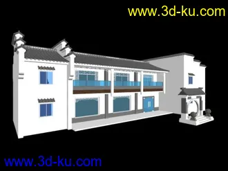 3D打印模型比较现代的徽式建筑的图片