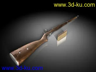 3D打印模型一把老枪的图片