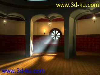 3D打印模型灯光很好的房间的图片