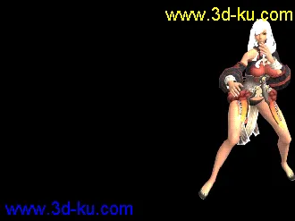 3D打印模型会功夫的女纸~~伤不起。。的图片