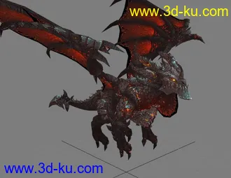 魔兽世界最终boss死亡之翼模型+贴图！！！的图片