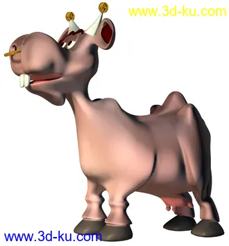 3D打印模型发一个卡通牛的图片