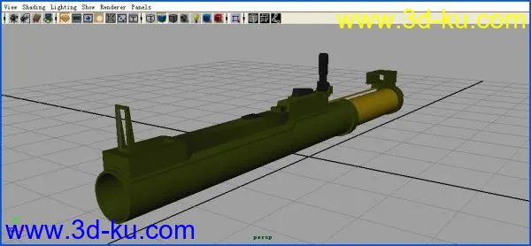OK~还是我……初学maya 献上M72火箭筒一具~~模型的图片1