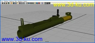 3D打印模型OK~还是我……初学maya 献上M72火箭筒一具~~的图片