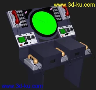 3D打印模型一套军事雷达控制台的图片