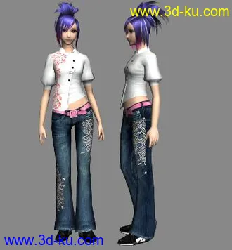 舞街区一女模型的图片