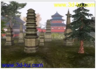3D打印模型佛门不再清静——天音寺全景的图片