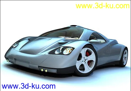 超级概念车Nimble3(MAX高模带材质)模型的图片1