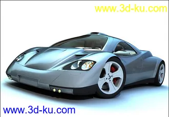 3D打印模型超级概念车Nimble3(MAX高模带材质)的图片