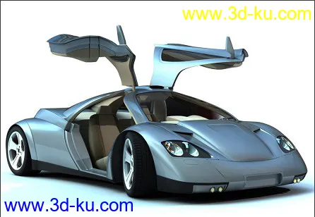 超级概念车Nimble3(MAX高模带材质)模型的图片2