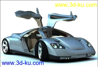 3D打印模型超级概念车Nimble3(MAX高模带材质)的图片