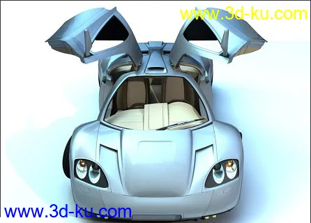 超级概念车Nimble3(MAX高模带材质)模型的图片3