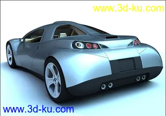 3D打印模型超级概念车Nimble3(MAX高模带材质)的图片
