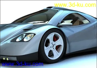 3D打印模型超级概念车Nimble3(MAX高模带材质)的图片