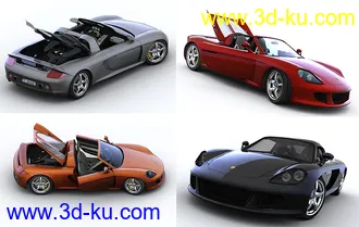 3D打印模型保时捷Carrero GT带贴图！~（申精）的图片