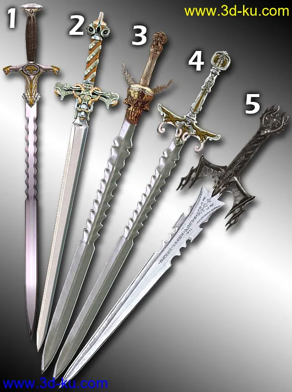 五款精美的剑！~模型的图片1