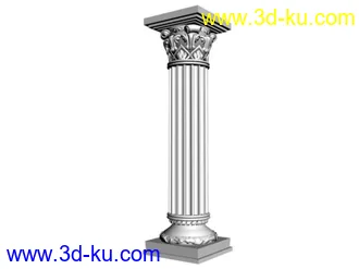 3D打印模型全套欧式罗马柱的图片