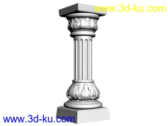 3D打印模型全套欧式罗马柱的图片