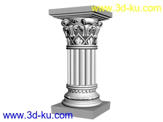 3D打印模型全套欧式罗马柱的图片