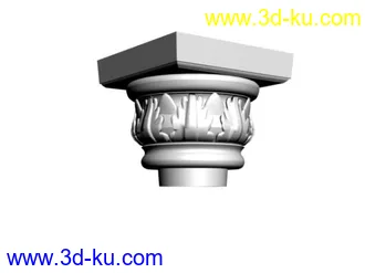 3D打印模型全套欧式罗马柱的图片