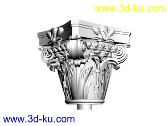 3D打印模型全套欧式罗马柱的图片