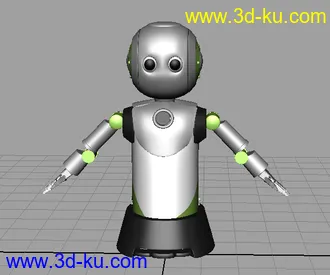 3D打印模型一个卡通机器人的图片