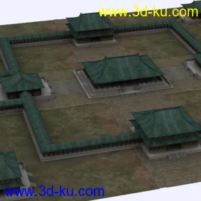 3D打印模型古建优秀作品的图片